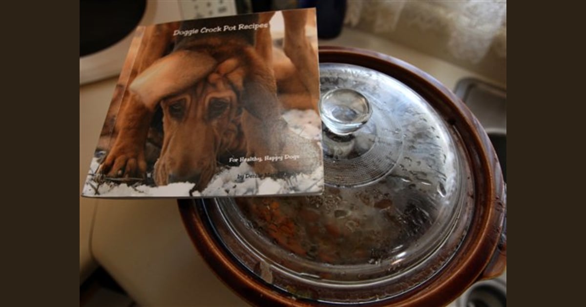 Raw goat and veggies Kibble's off the menu for these dogs